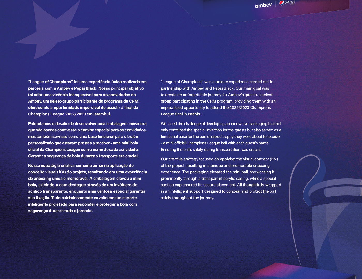 Champions League ambev Bola personalizada