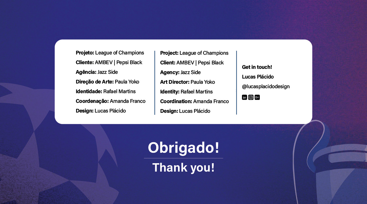 Referências Champions League ambev