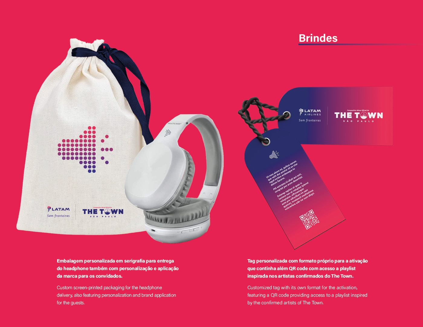LATAM The Town brindes personalizados